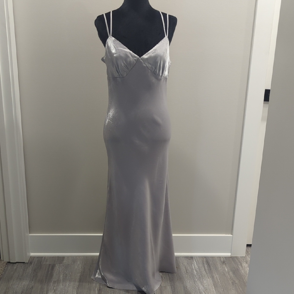 Wild Fable Silver Maxi Dress - Picture 1 of 4